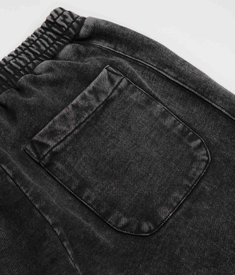 Dime Cyclone French Terry Pants in Black Snow Washed