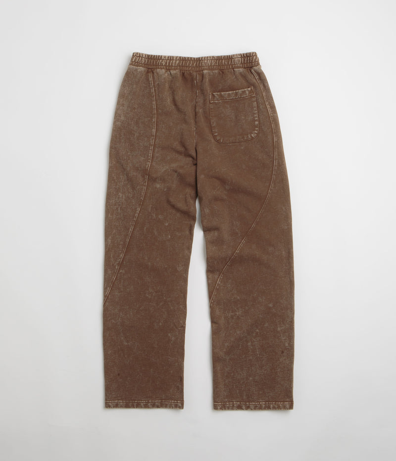 Dime Cyclone French Terry Pants in Brown Snow Washed