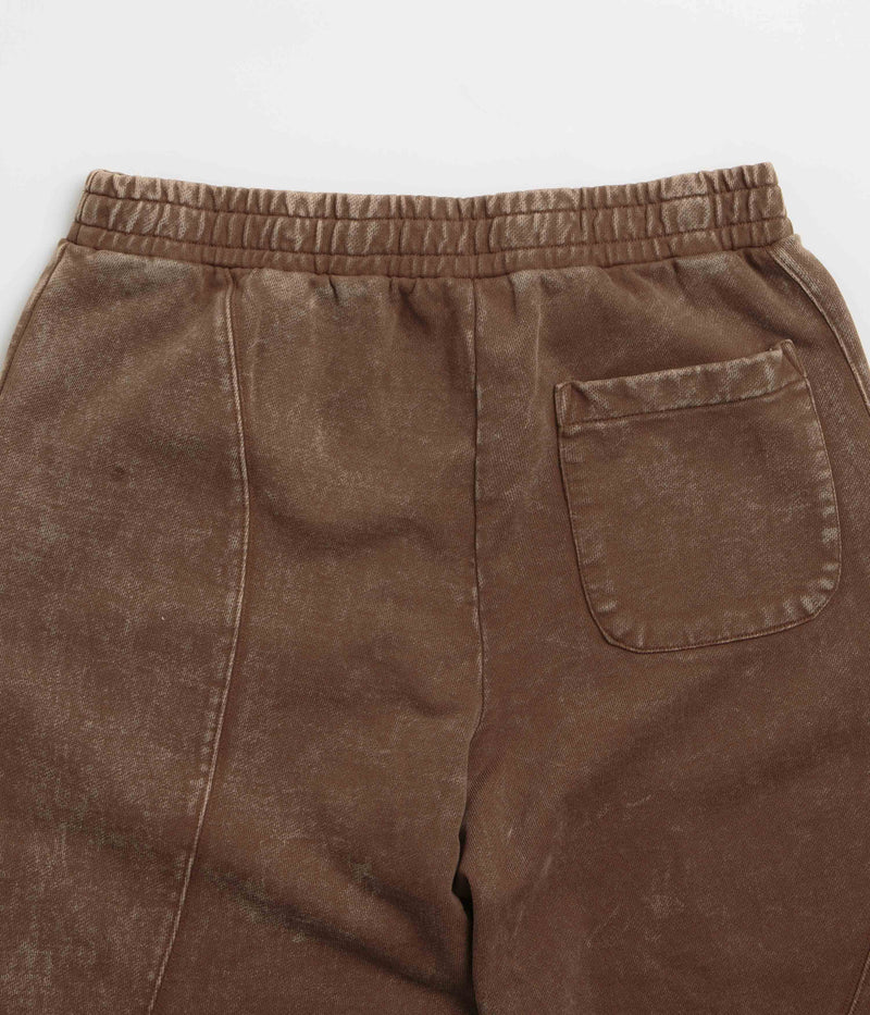 Dime Cyclone French Terry Pants in Brown Snow Washed