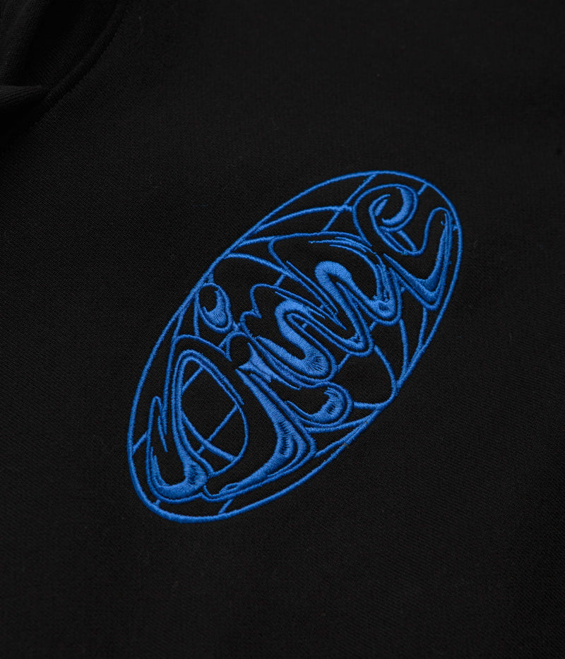 Dime Globe Hoodie in Black