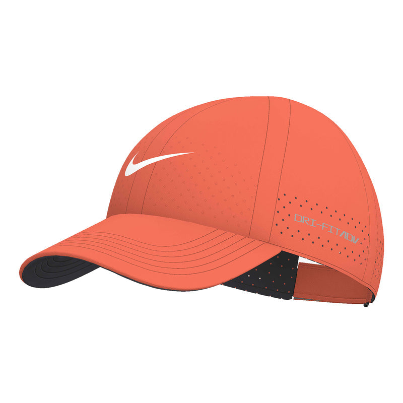 Dri-FIT ADV Club Unstructured Tennis Cap in Turf Orange/White
