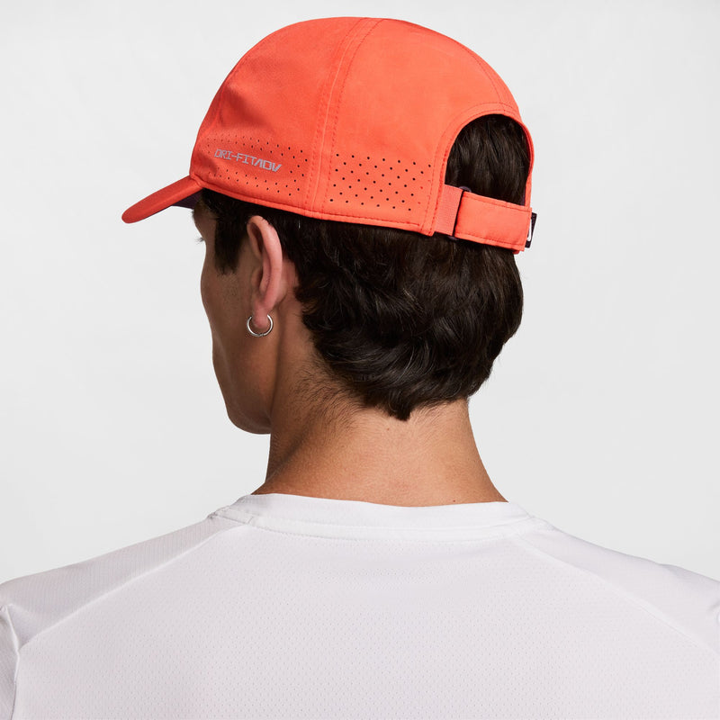 Dri-FIT ADV Club Unstructured Tennis Cap in Turf Orange/White