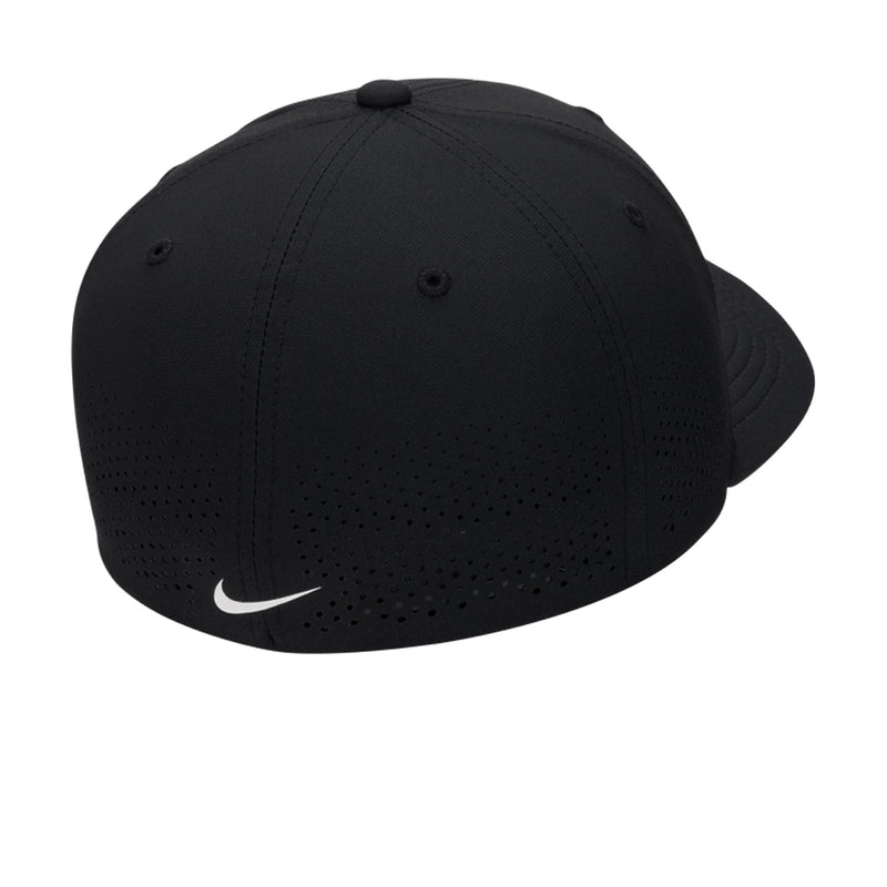 Dri-FIT ADV Rise Structured SwooshFlex Cap in Black/Anthracite/White