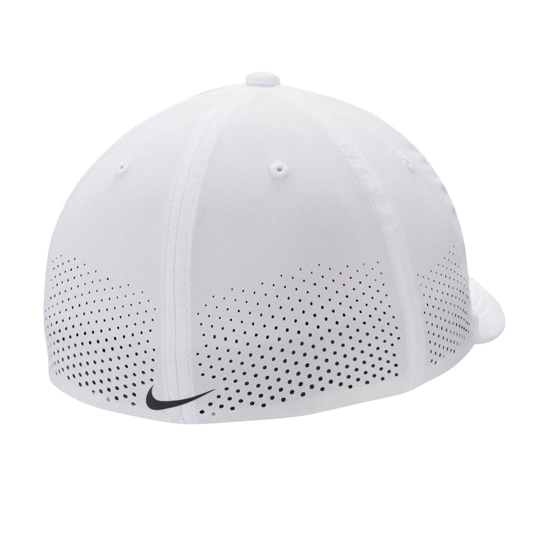 Dri-FIT ADV Rise Structured SwooshFlex Cap in White/Anthracite/Black