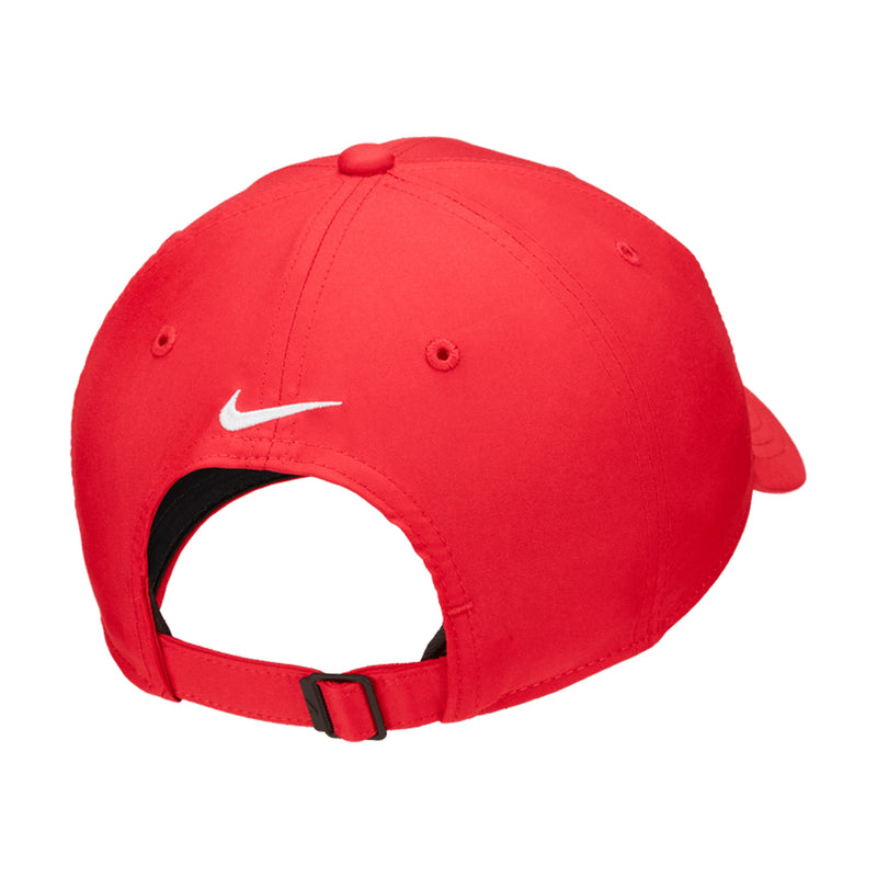 Dri-FIT Club Structured Blank Front Cap in University Red/White