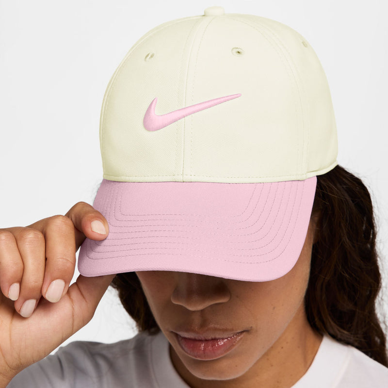 Dri-FIT Club Structured Swoosh Cap in Sail/Pink Foam/Pink Foam