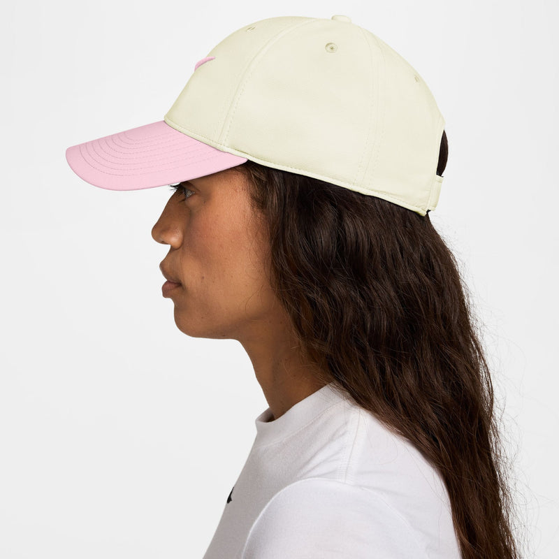 Dri-FIT Club Structured Swoosh Cap in Sail/Pink Foam/Pink Foam