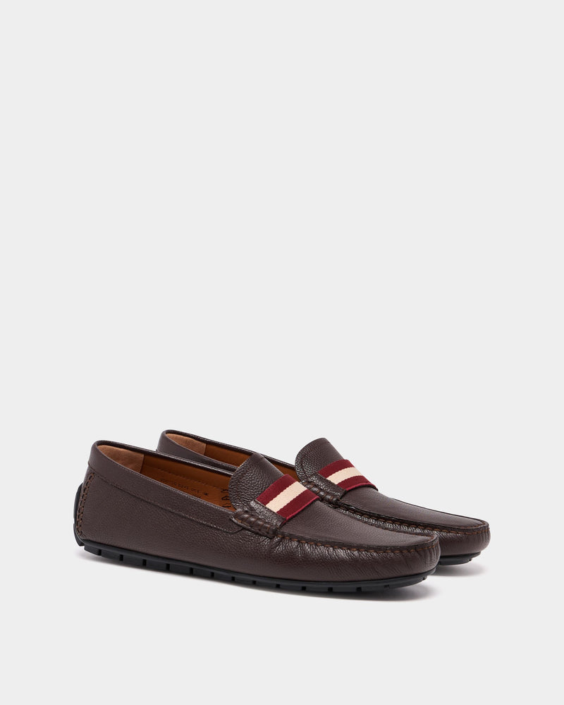 Driver in Brown Grained Leather