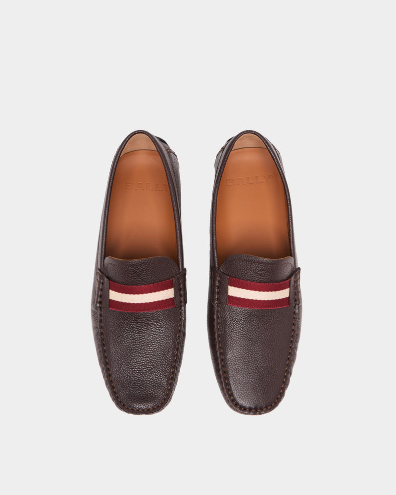 Driver in Brown Grained Leather