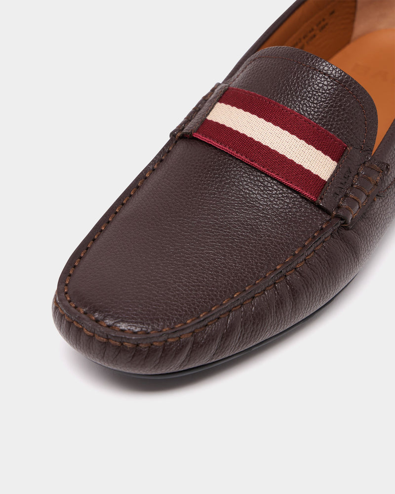 Driver in Brown Grained Leather