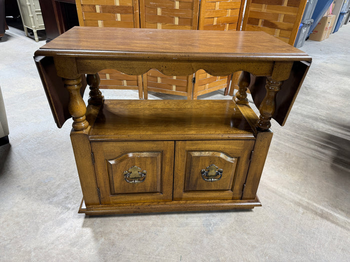 Drop-Side Server with Honey Oak Finish