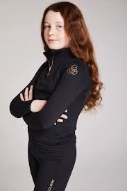 Equieire Amber Kids Base Layer- Black/ Rose Gold