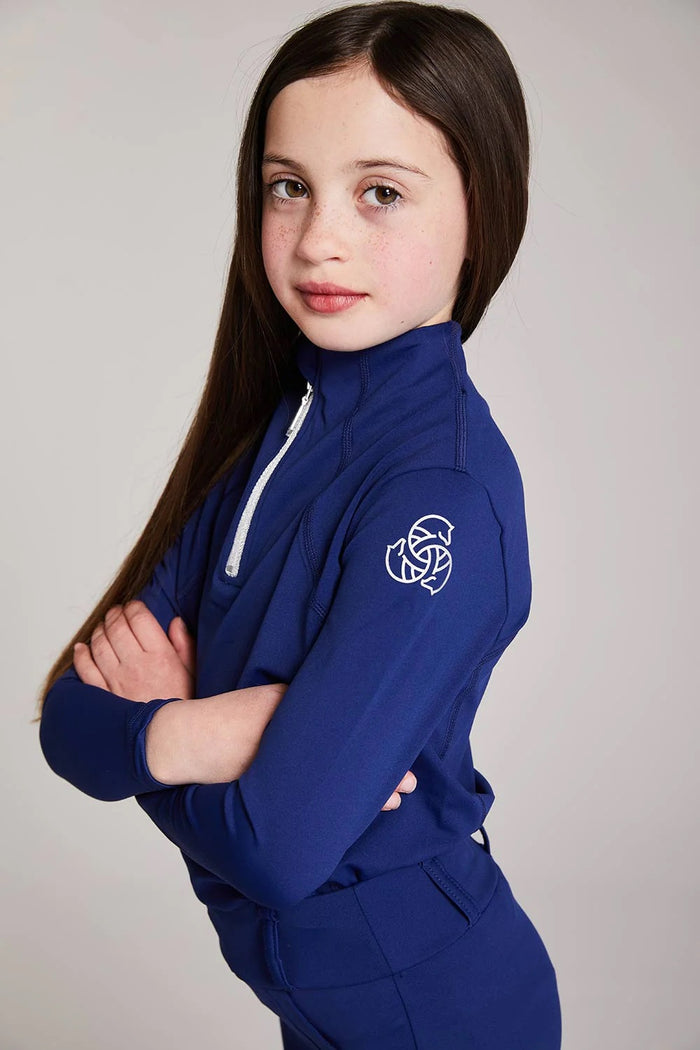 Equieire Amber Kids Base Layer- Nautical Blue