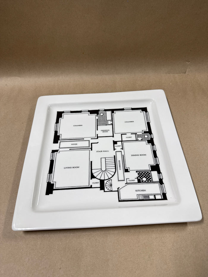 Fishs Eddy Floor Plan Dinner Plate