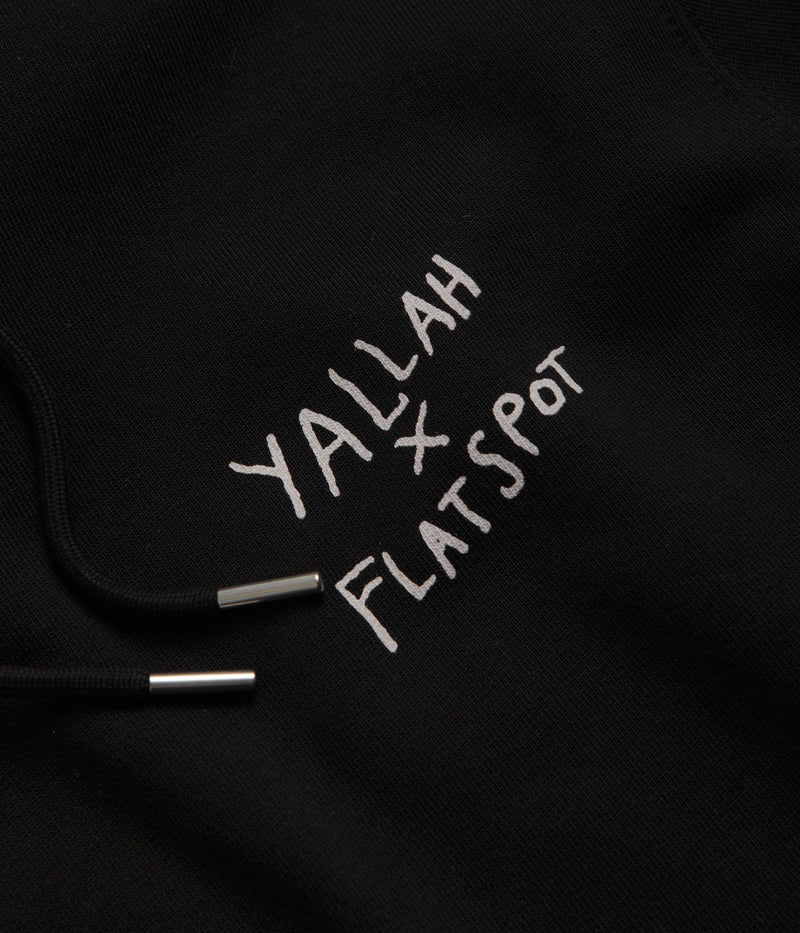 flatspot x Yallah Hoodie in Black