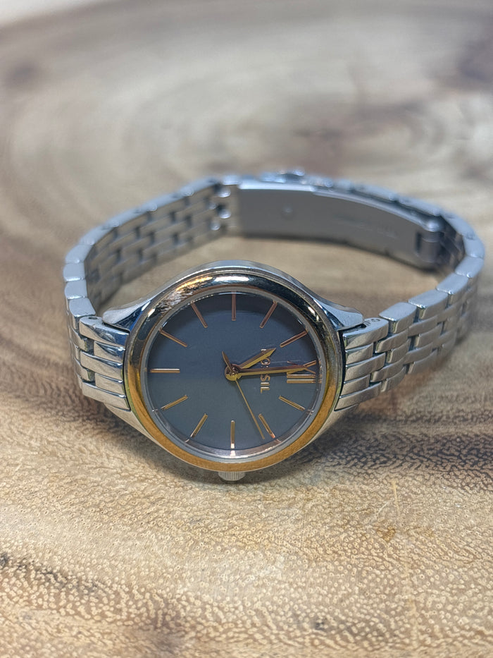 Fossil Silver/Rose Gold Watch - Model BQ3172
