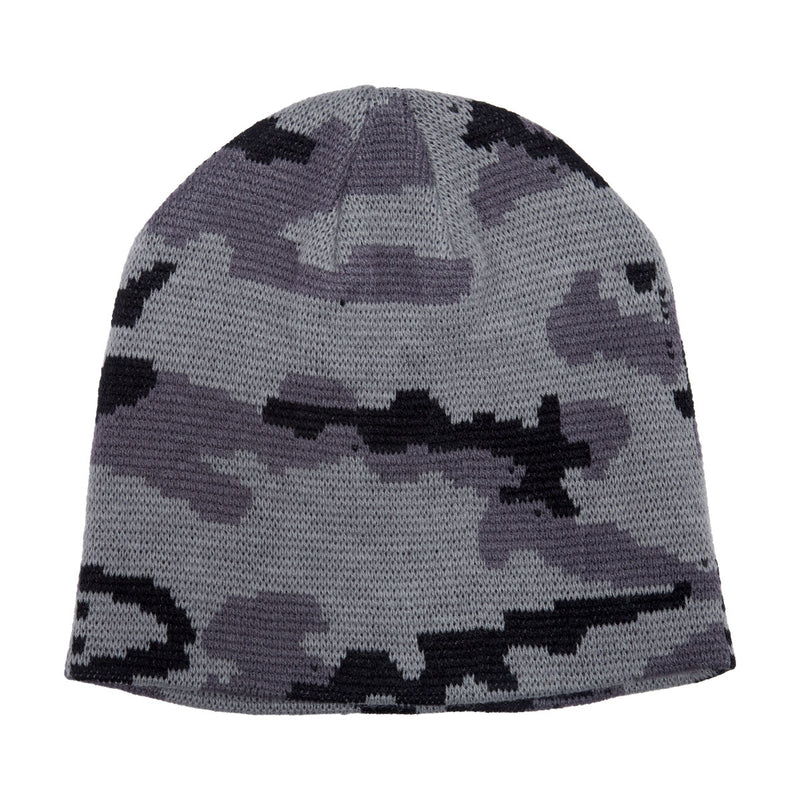 Fucking Awesome Embroidered Stamp Logo Skully Beanie - Blue/Camo