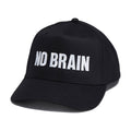 Fucking Awesome No Brain 6 Panel Snapback Hat - Black