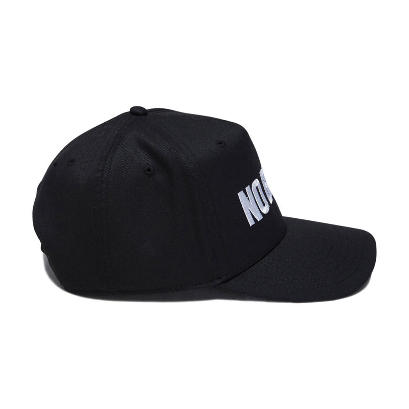 Fucking Awesome No Brain 6 Panel Snapback Hat - Black