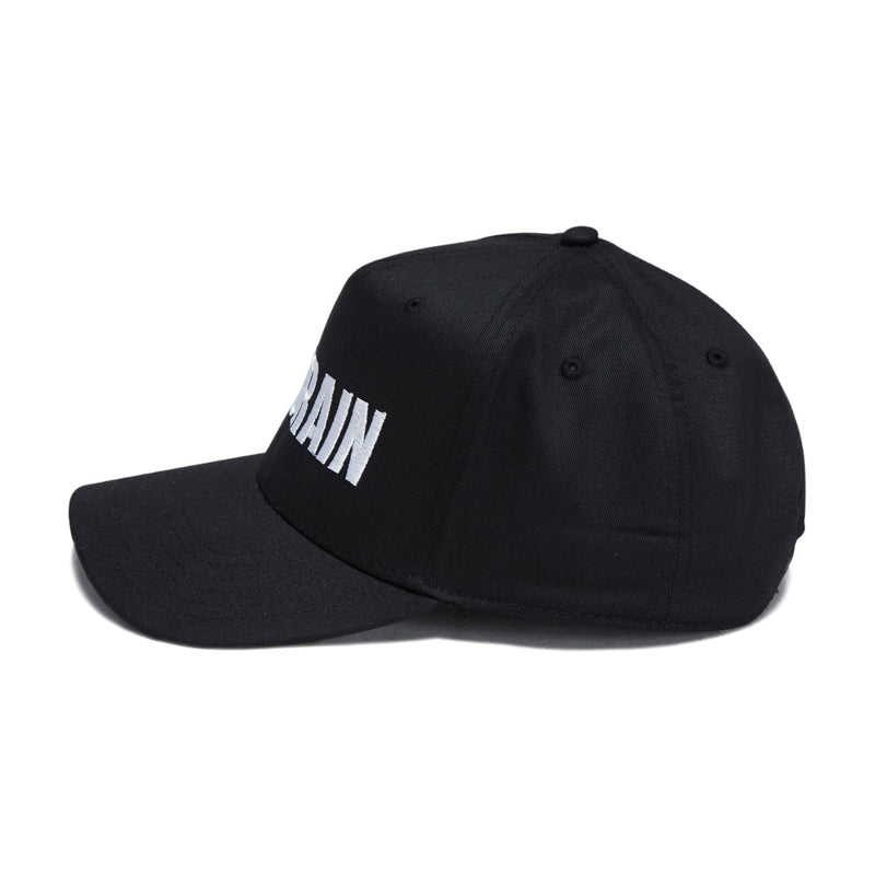 Fucking Awesome No Brain 6 Panel Snapback Hat - Black