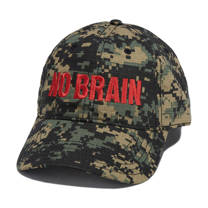 Fucking Awesome No Brain 6 Panel Snapback Hat - Camo