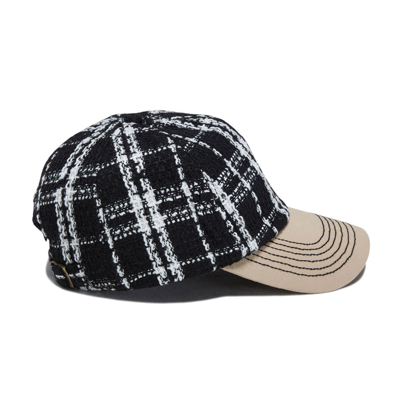Fucking Awesome Seduction Plaid Strapback Hat - Black