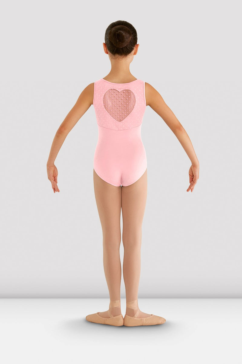 Girls Miame Heart Mesh Leotard - BLOCH US