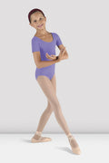 Girls Short Sleeve Round Neck Leotard - BLOCH US