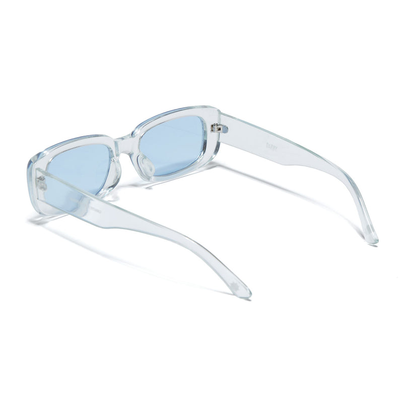 Glassy Darby Sunglasses - Ice/Blue Lens