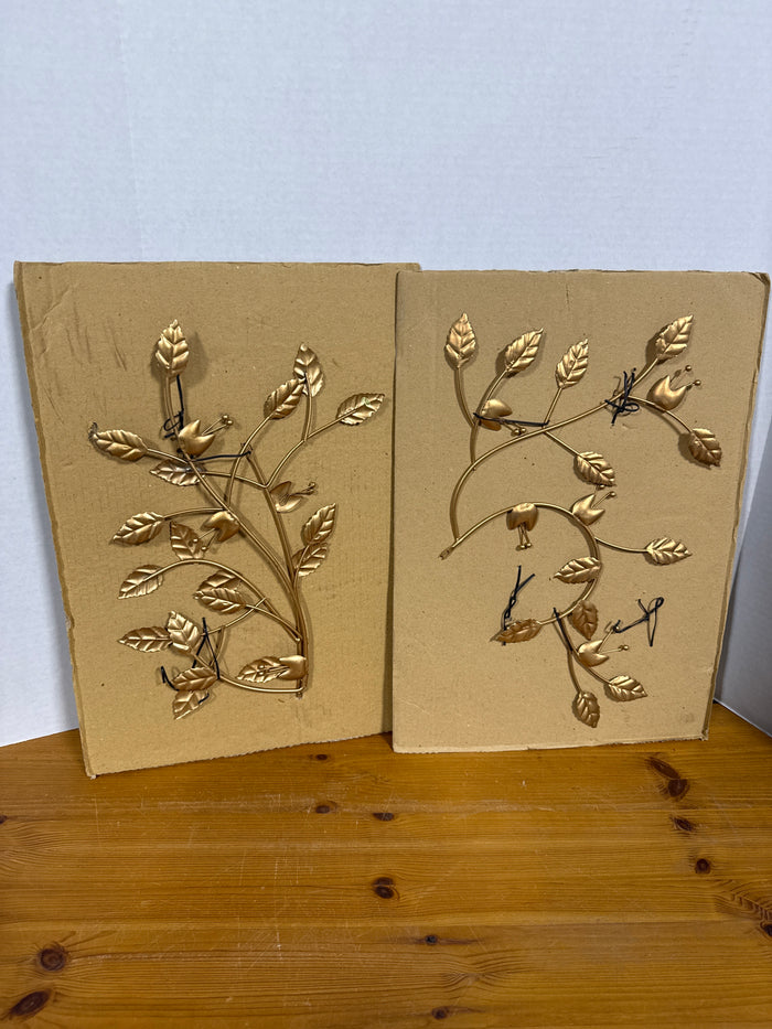 Gold Metal Wall Decor - Appears Unused
