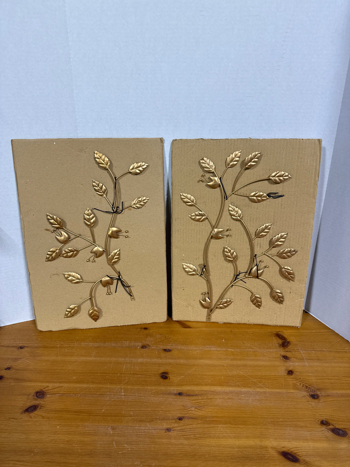 Gold Metal Wall Decor - Appears Unused