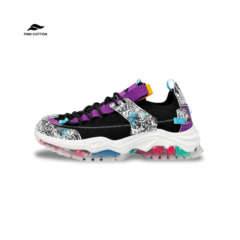 Finn Cotton Sneakers Graffiti Graffiti Chunky Streetwear Sneakers | Finn Cotton