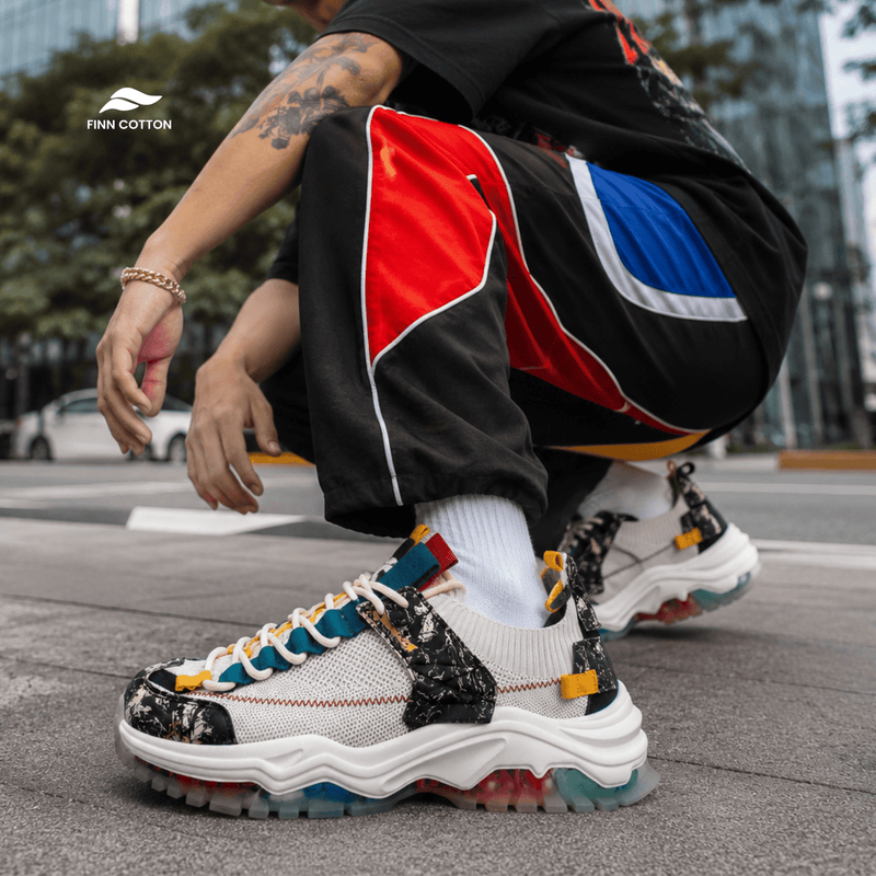 Finn Cotton Sneakers New Graffiti Graffiti Chunky Streetwear Sneakers | Finn Cotton