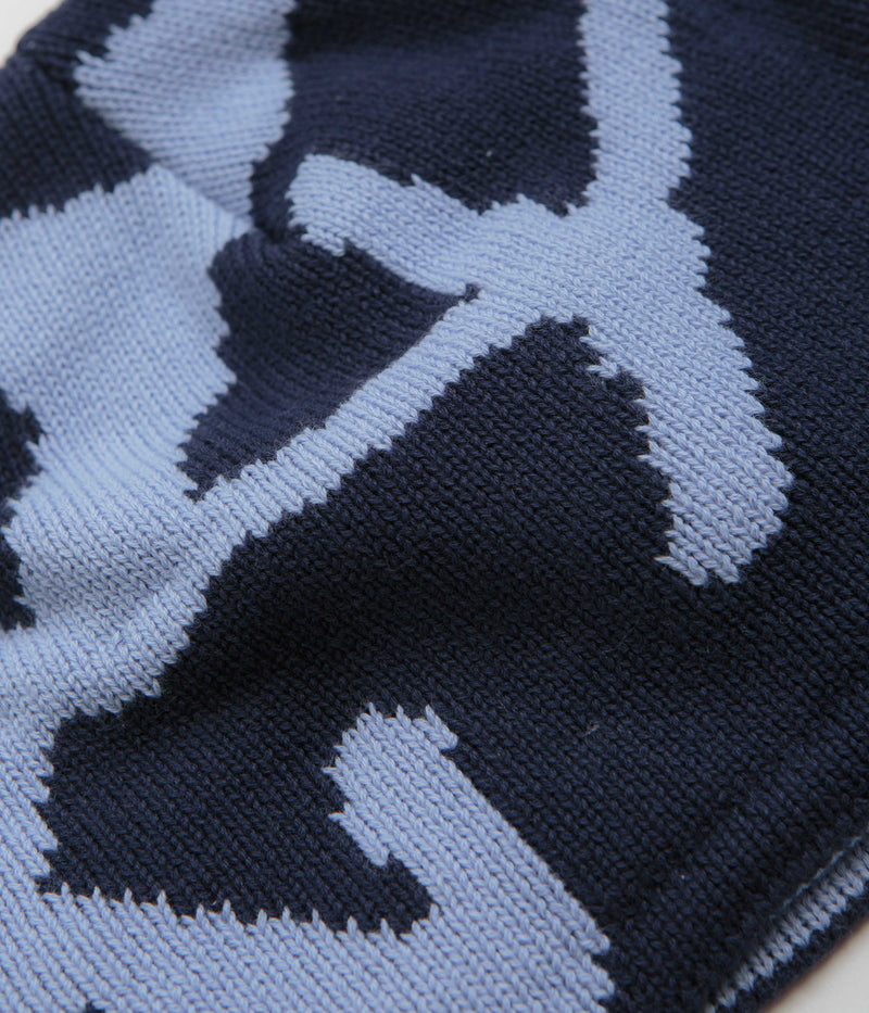 Gramicci Burly Runningman Beanie in Splatter Blue