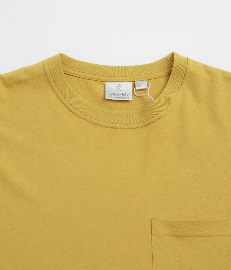 Gramicci Long Sleeve Pocket T-Shirt in Deep Yellow