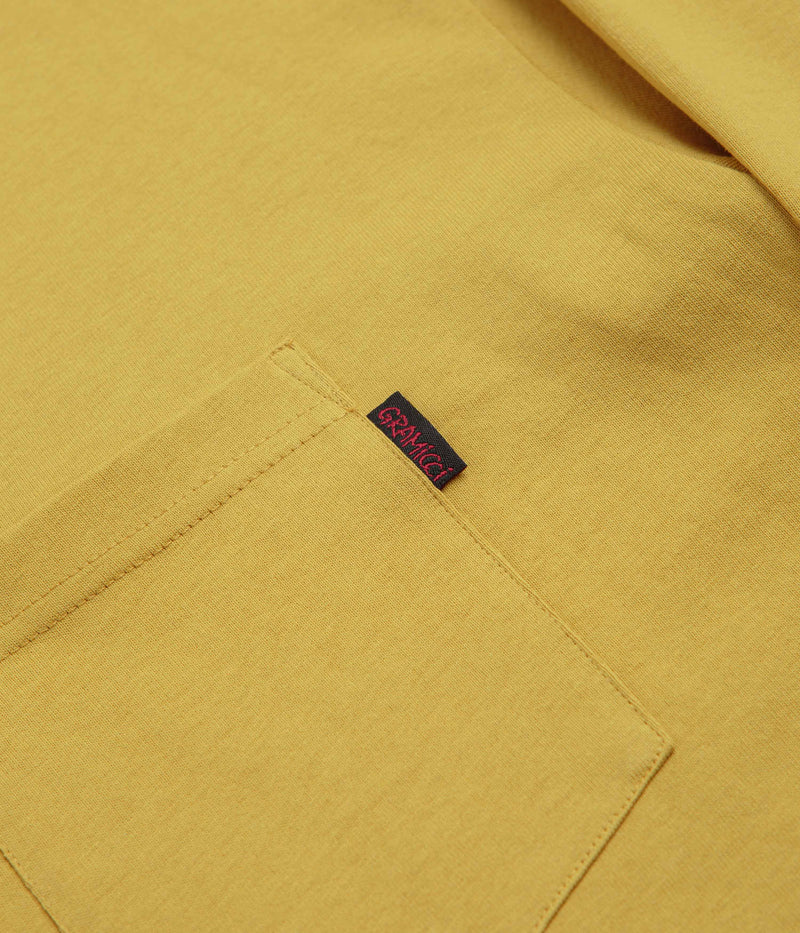 Gramicci Long Sleeve Pocket T-Shirt in Deep Yellow