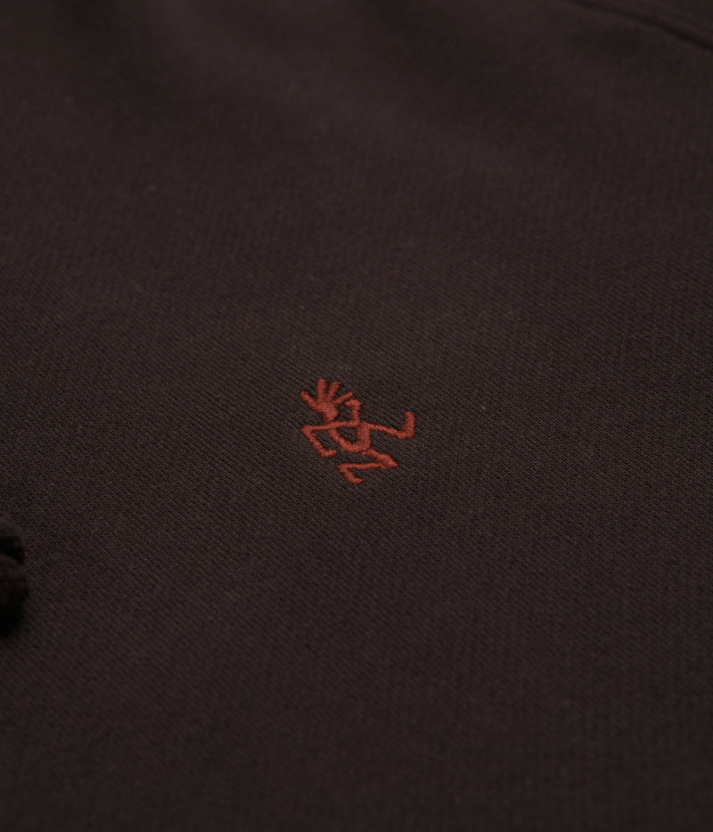 Gramicci One Point Hoodie in Dark Brown