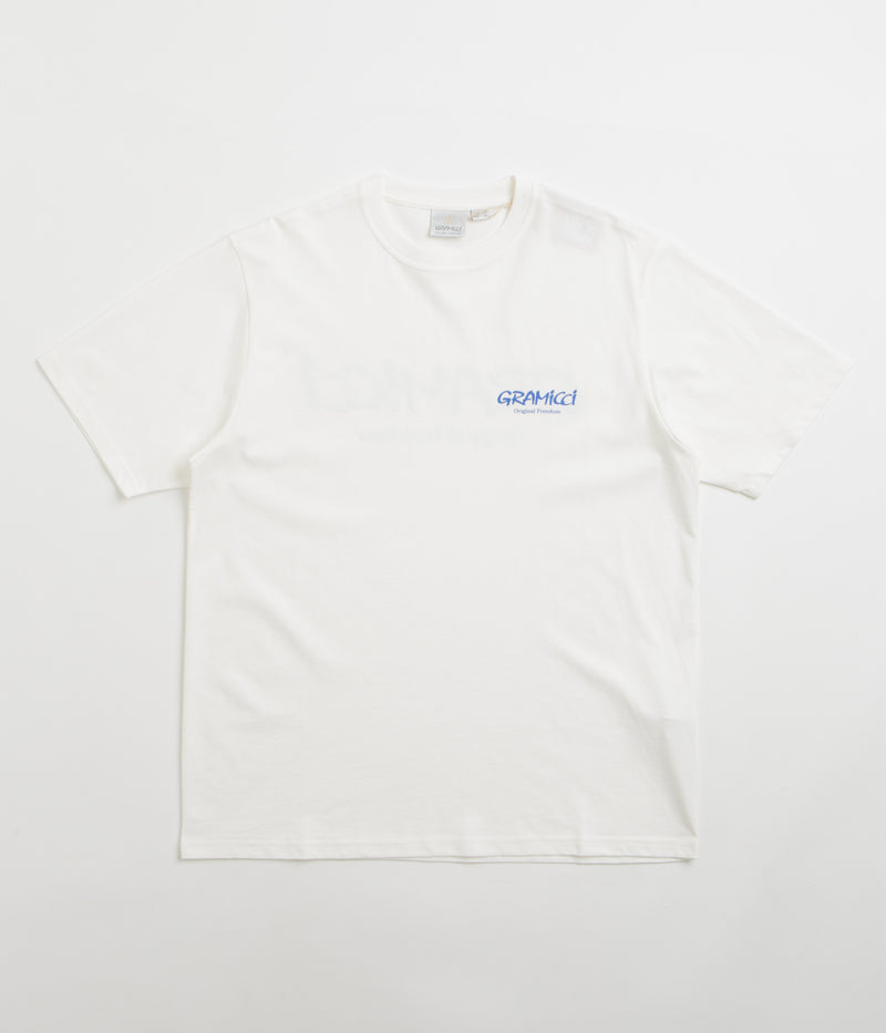 Gramicci Original Freedom T-Shirt in White and Blue