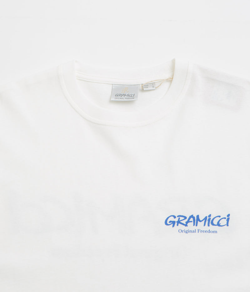 Gramicci Original Freedom T-Shirt in White and Blue