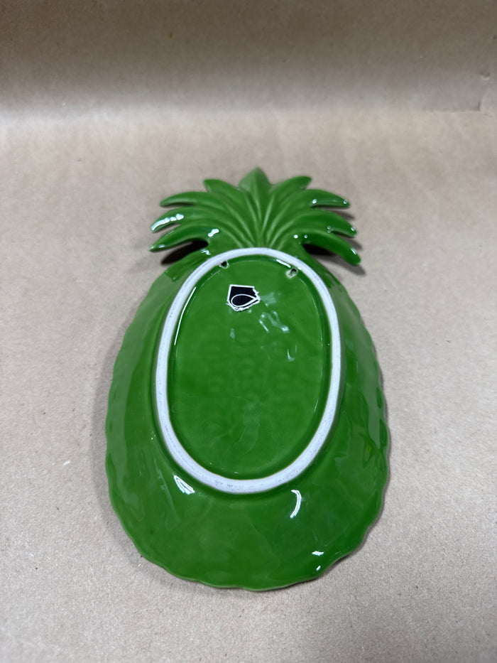 Green Ceramic Pineapple Spoon Rest