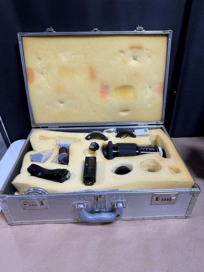 Hardsided Case with Miscellaneous Photography Equipment - Vivitar Lens (B)