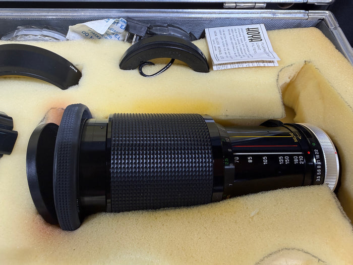 Hardsided Case with Miscellaneous Photography Equipment - Vivitar Lens (B)