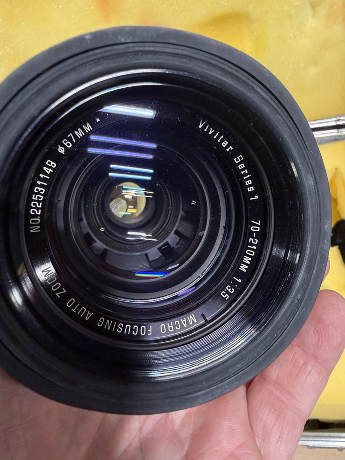 Hardsided Case with Miscellaneous Photography Equipment - Vivitar Lens (B)