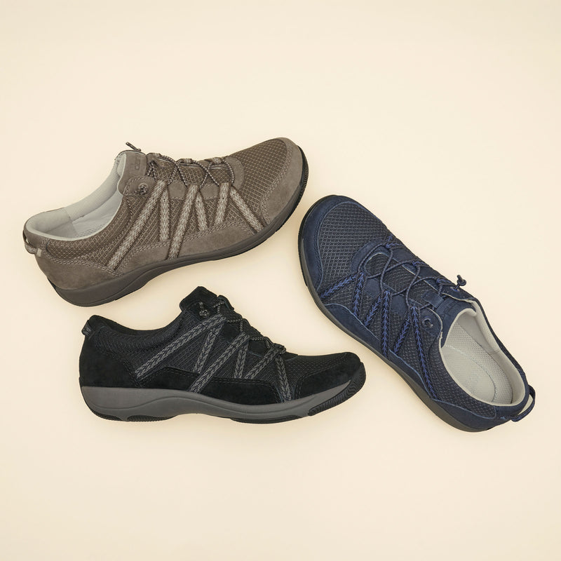 Harlyn Wide Black/Black Suede