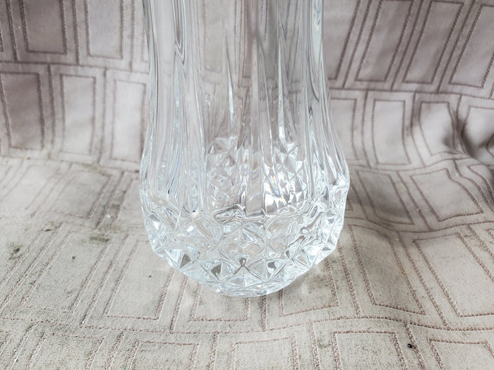Heavy Clear Glass Bud Vase