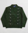 Helas Apres-Ski Polo Knit Sweatshirt in Green