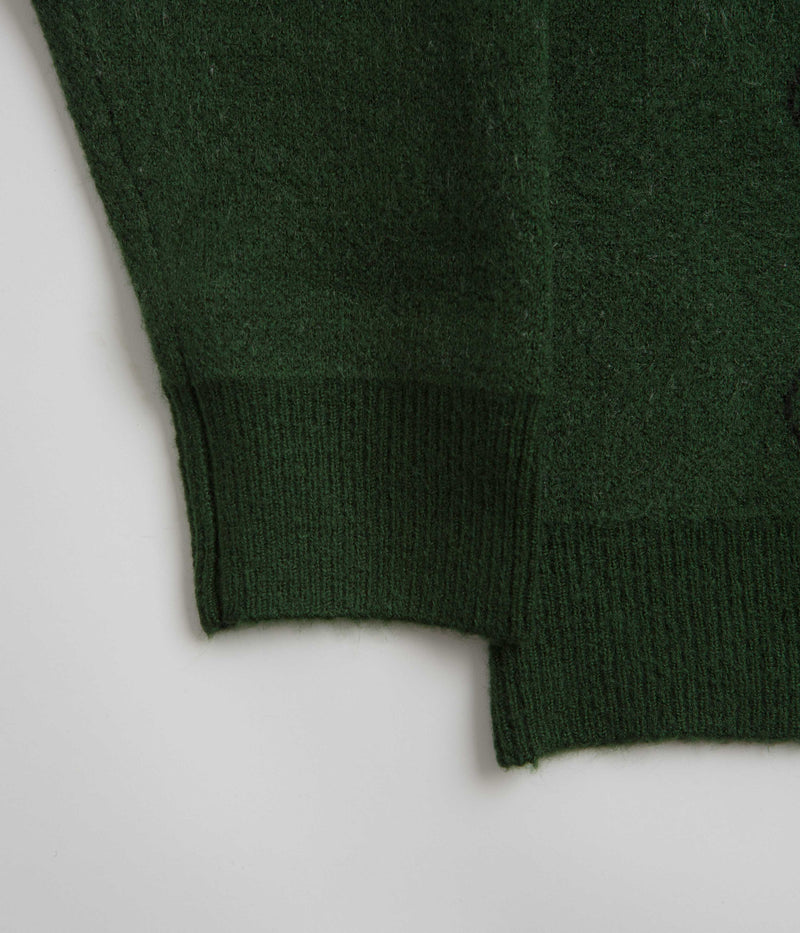 Helas Apres-Ski Polo Knit Sweatshirt in Green