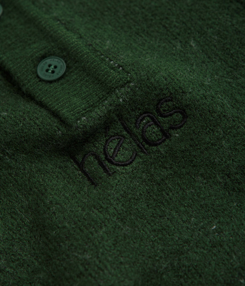 Helas Apres-Ski Polo Knit Sweatshirt in Green