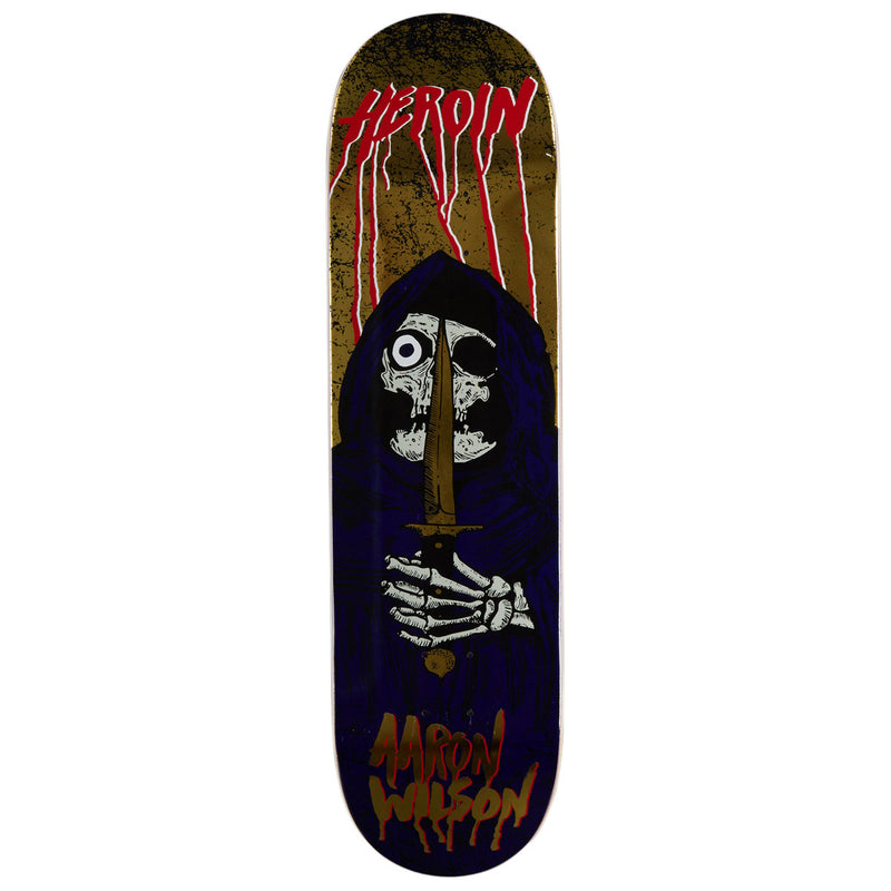 Heroin Aaron Wilson KO2 Skull Priest Skateboard Deck - 8.50"