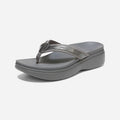 High Tide II Pewter metallic Patent